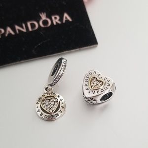 Pandora Silver and Gold Charms Bundle
